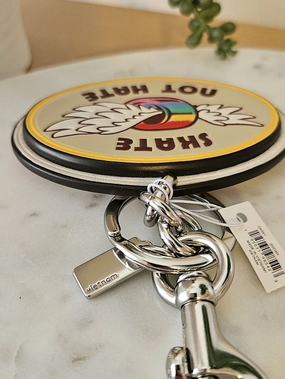 COACH Skate Not Hate Rainbow Wing Keychain ๐ - Picture 5 of 8